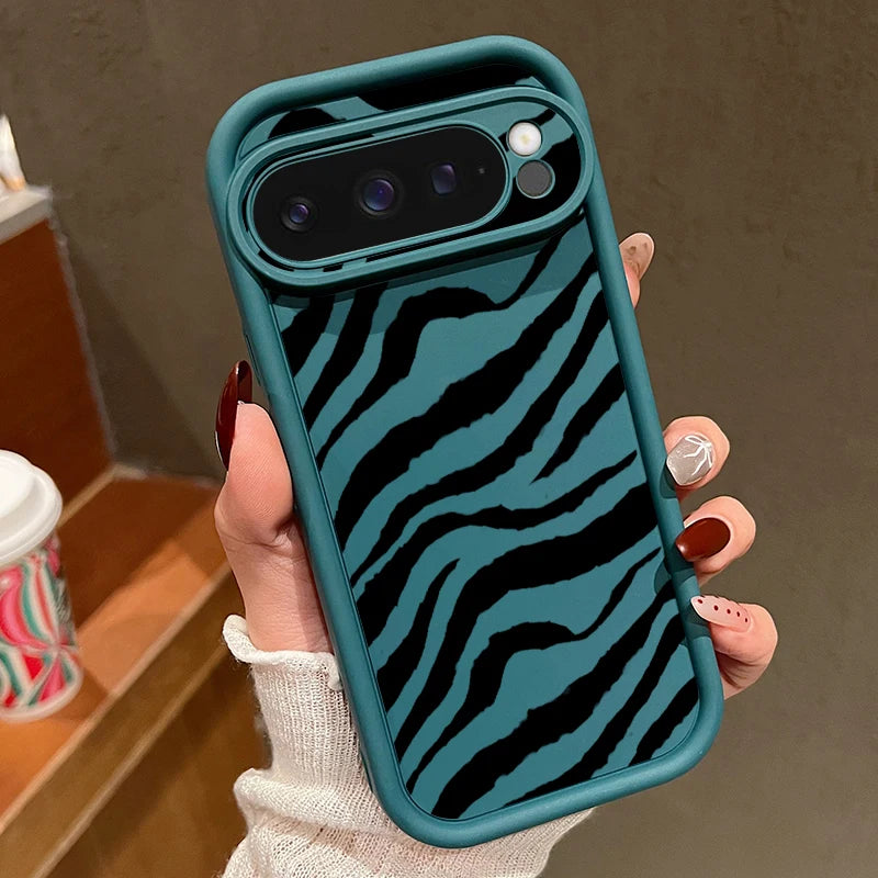 Cow Stripes Printing Soft TPU Phone Case For Google Pixel 8 Pro 8A 9 Pro XL Shockproof Silicone Back Cover For Pixel 9 8 Pro