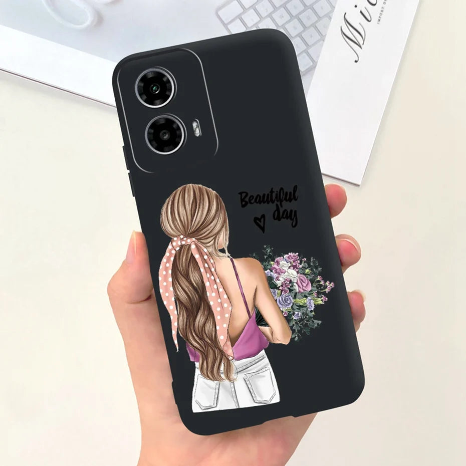 Cute Pattern Phone Case For Motorola Moto G24 G34 4G 5G Soft Silicon Protective Cover For MOTO G24 G34 Bumper