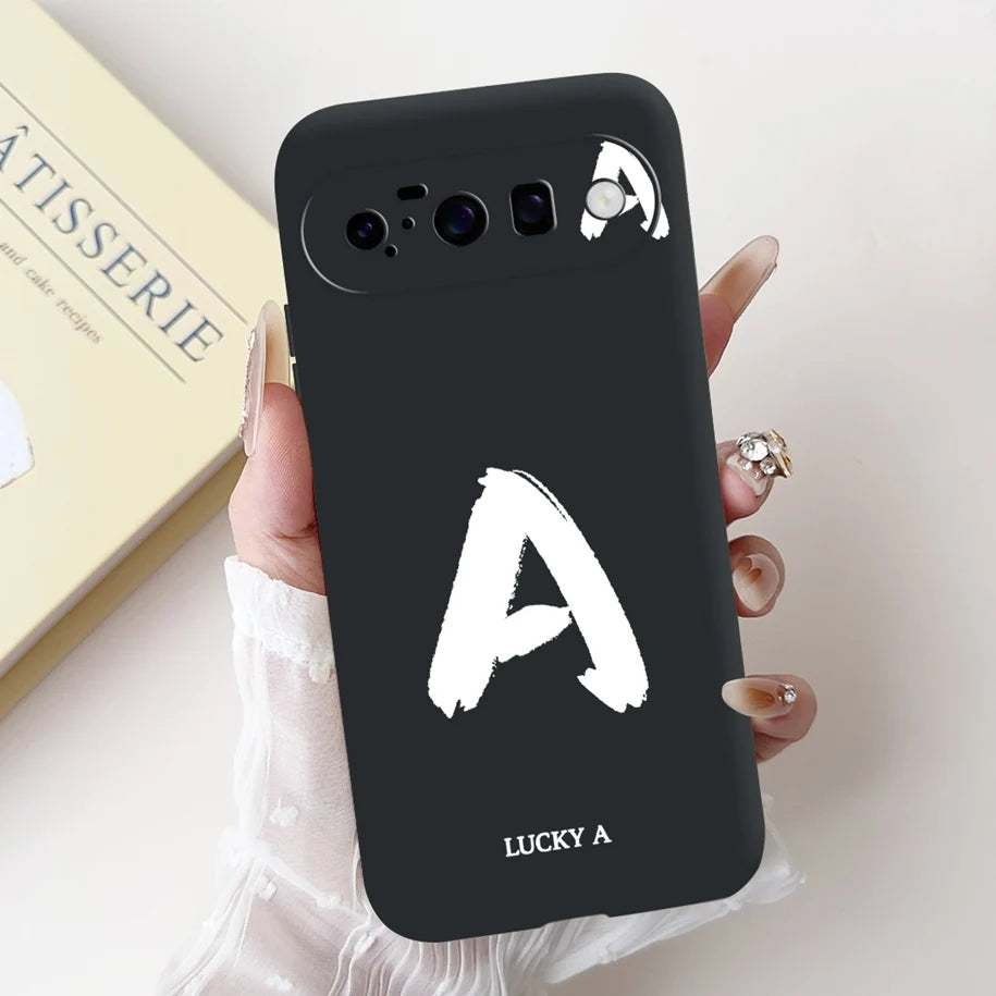 For Google Pixel 10 Pro XL 5G Case Lucky Crown Flower Letters Silicone Soft Cover For Pixel10 10Pro Pixel10 pro XL Protect Cover