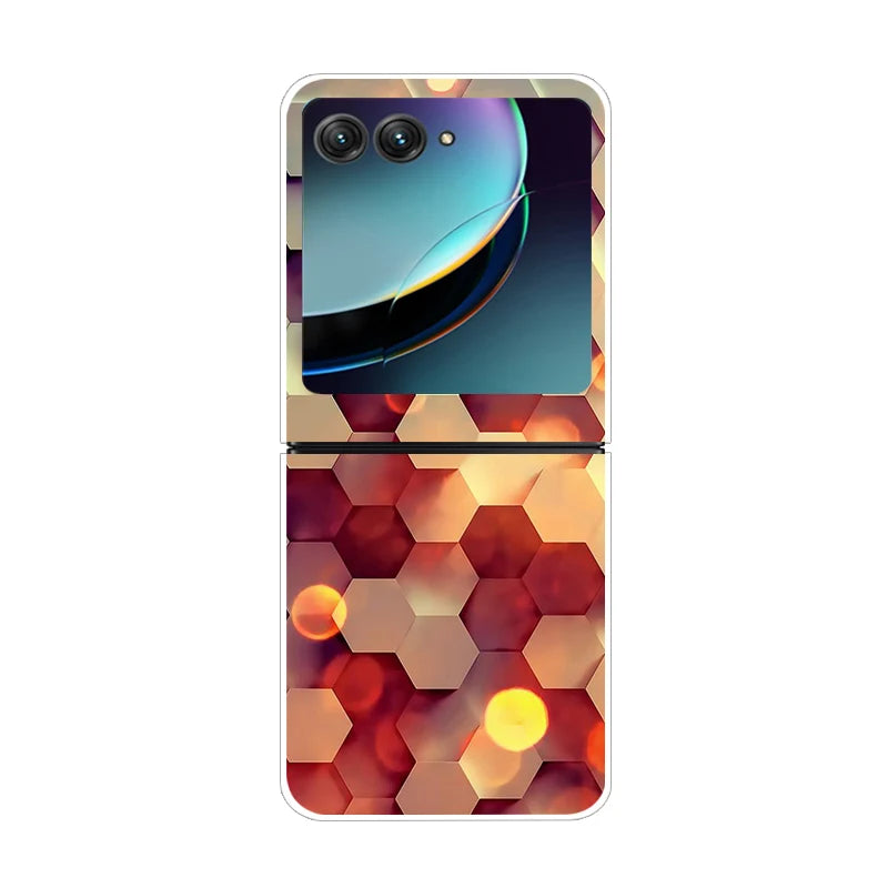 For Motorola Razr 50 Ultra Case Cute Transparent PC Hard Case Back Cover For Moto Razr 50 Ultra Phone Coque 50Ultra Plus Capa