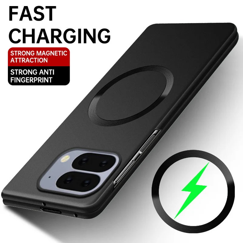 Slim Bezels Magsafe Magnetic Case for Google Pixel 10 Pro Fold pixel9 pro fold Pixel Fold Slim Hard Camera Protect Cover