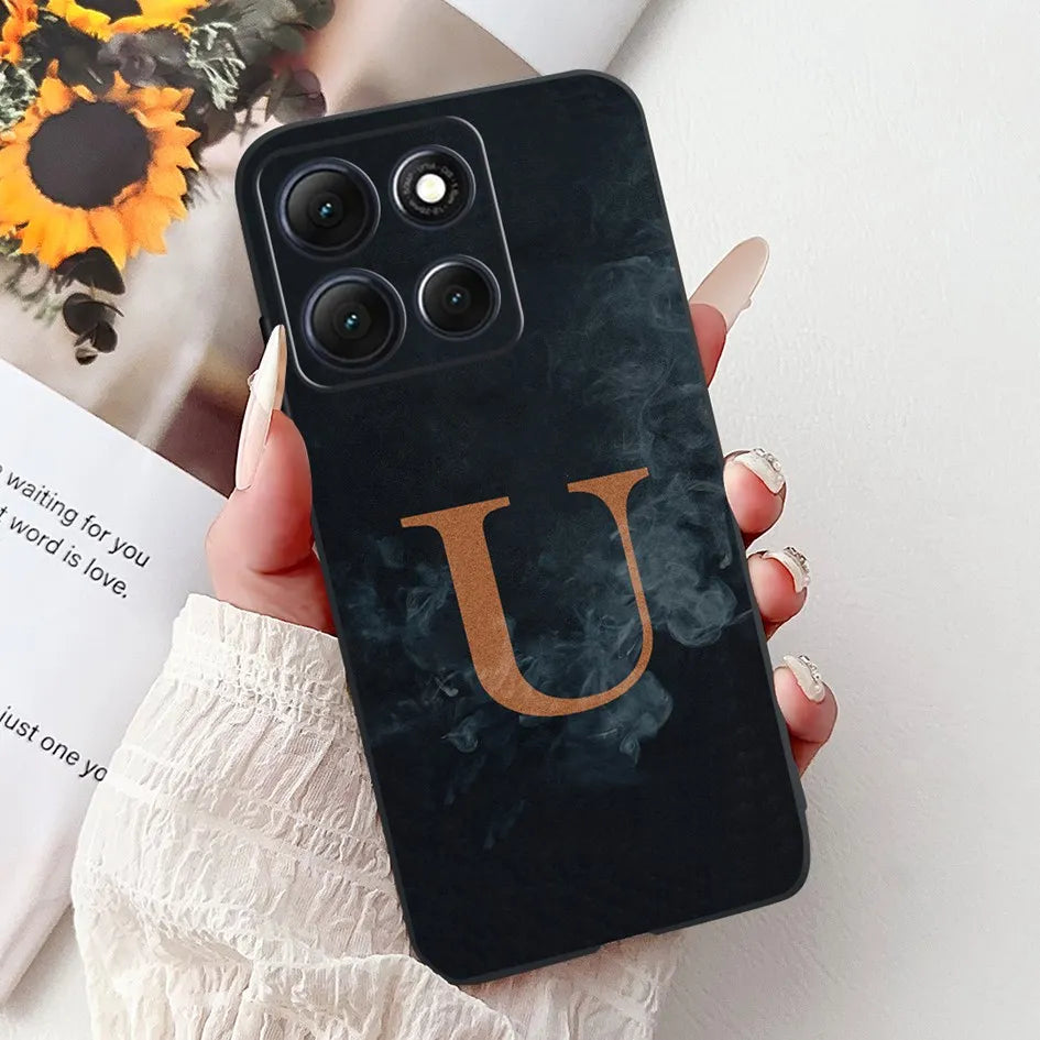 Fashion Flower Letters Case For Motorola Moto G56 G86 Power Cover XT2527-2 XT2529-2 G 86 G 56 Soft TPU Silicone Shockproof Funda