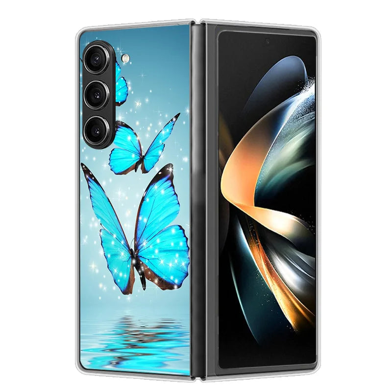 Case For Samsung Galaxy Z Fold 6 Cover Shockproof Hard Plastic PC Cases For Samsung Z Fold6 Fold 6 5G Fundas Cute Painted Bumper