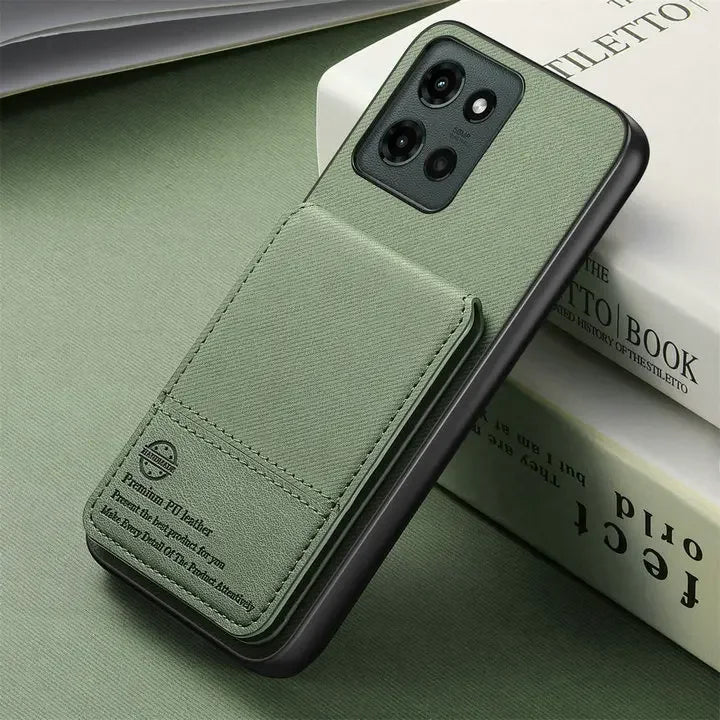 RFID Leather Funda For Motorola Moto G86 Power 5G Back Cover Motorola Phone Moto G75 G35 G15 G05 G56 G66Y G96 G85 G 86 Card Capa