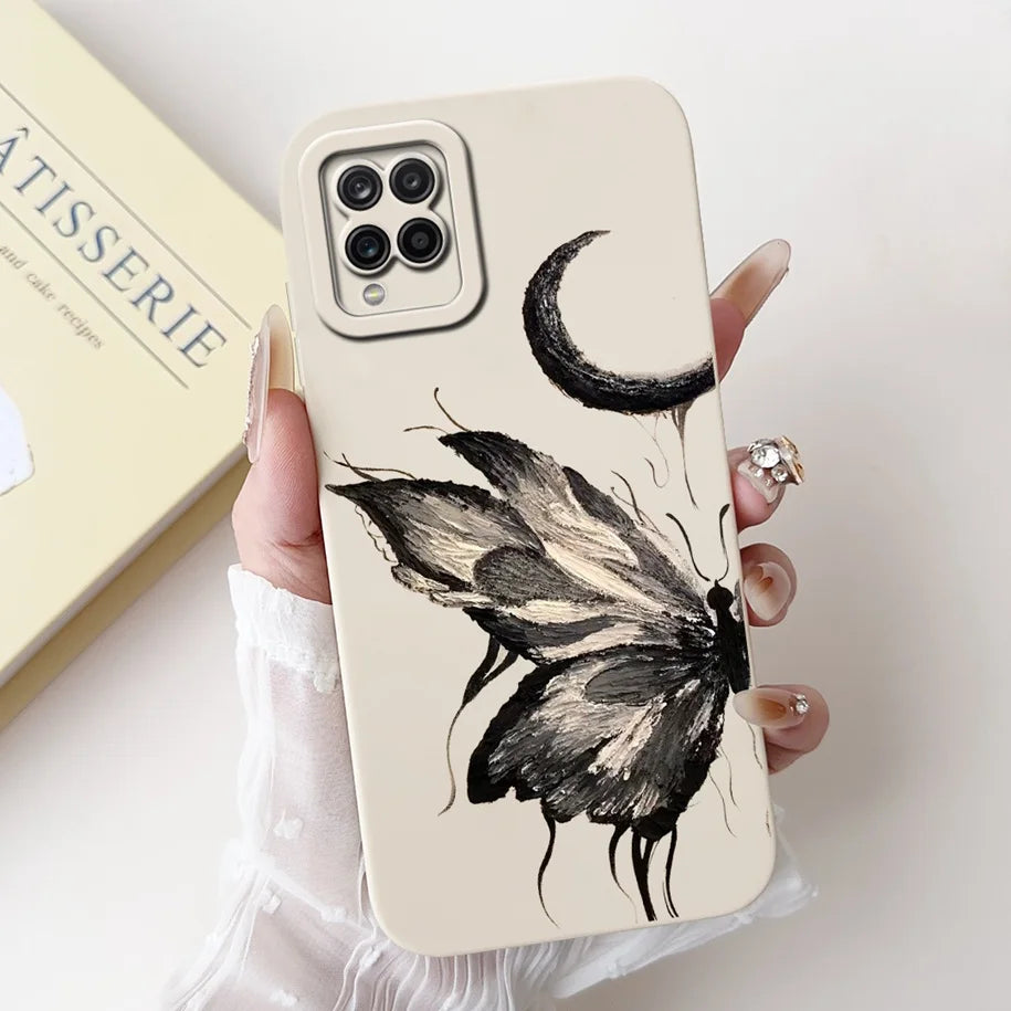 Case For Samsung Galaxy A22 M22 M32 4G Case SM-A225F SM-M225F SM-M325F Shockproof Cover Fashion Painted Soft Silicone Phone Capa