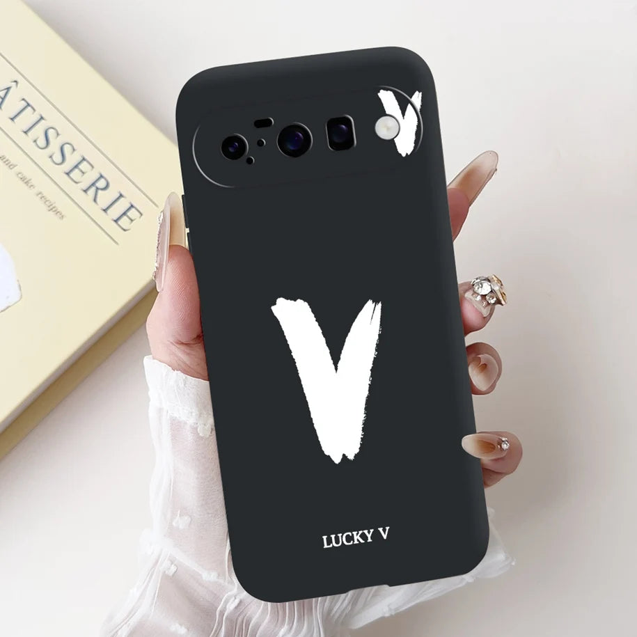 For Google Pixel 10 Pro XL 5G Case Lucky Crown Flower Letters Silicone Soft Cover For Pixel10 10Pro Pixel10 pro XL Protect Cover