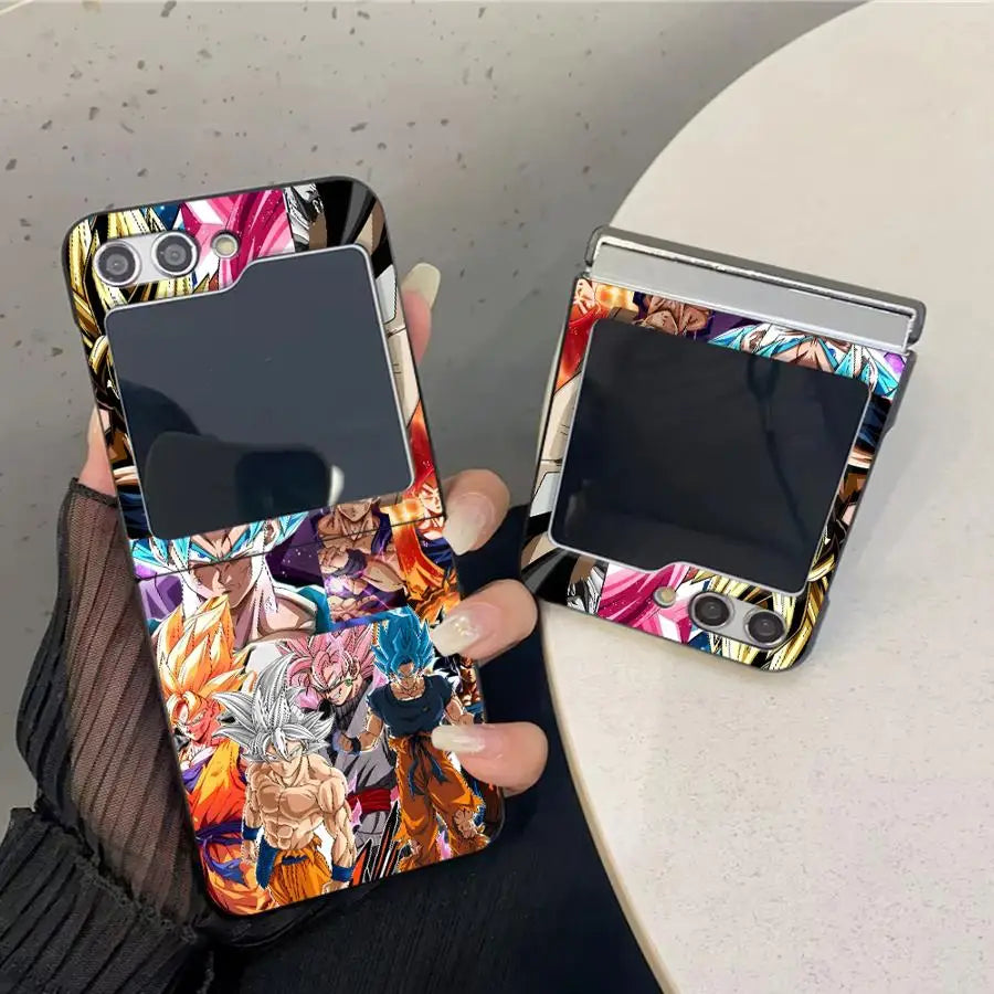 Case for Samsung for Galaxy Z Flip 3 Dragon Ball Super Saiyan Blue Z Flip 3 Z Flip Z FLIP 6 Z Flip 5 Back Cover