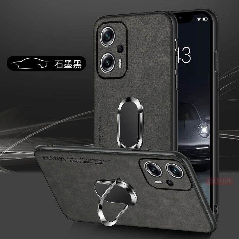 Magnetic Case For Motorola Edge 50 Fusion Edge 40 30 Moto Edge50 Ultra G84 G54 G34 G24 Power G14 Holder Ring Leather Back Cover