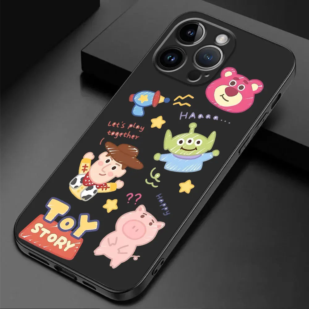 Disney Cartoon Toy Story Case for Google Pixel 7a 8 Pro 6 Pro 7 Pro 6a Bag Silicone Cover