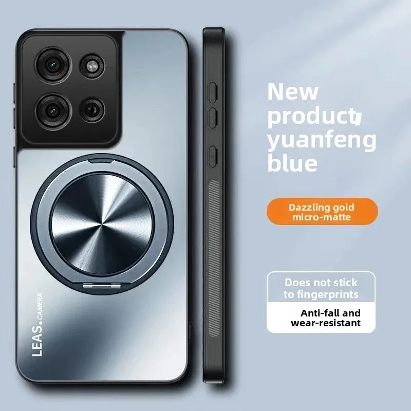 Metal Magnetic Magsafe Ring Holder Case For MOTO Edge 60 Pro S Stylus Fusion 50 Ultra NEO G85/75/35/15/05 Protective Back Cover