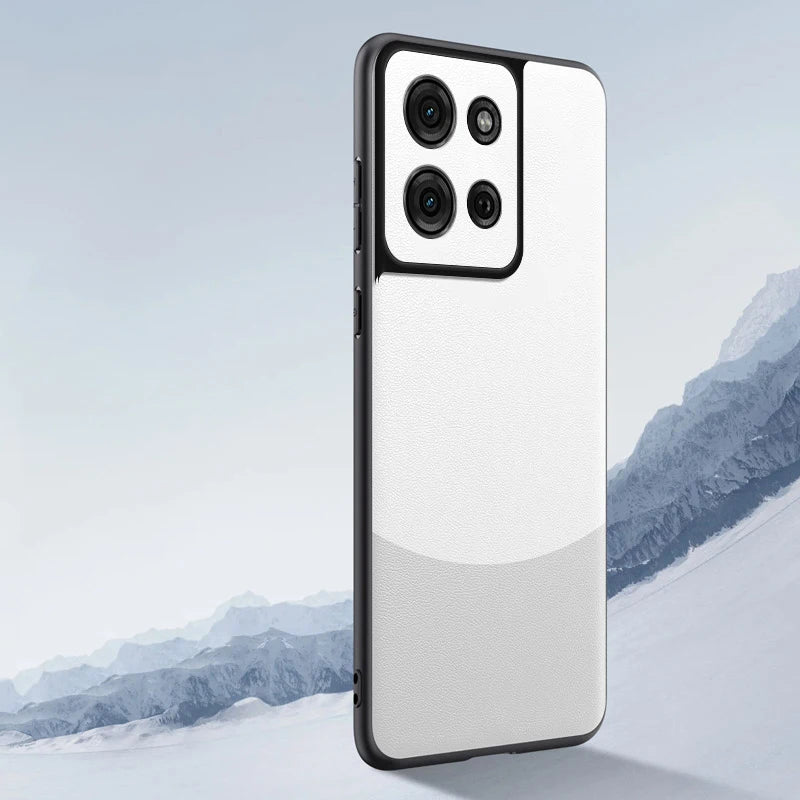 Case for Motorola Moto G75 5G G 75 Leather Splicing Pattern Silicone Protection Hard Shockproof Phone Cover MotorolaMotoG75