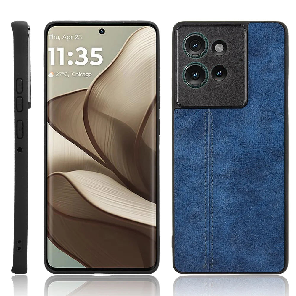 Stitching Fabric Leather Texture Case for Motorola Edge 50 Neo Moto Edge 50 Pro Fusion Ultra Cover Lightweight Coque Fundas Capa