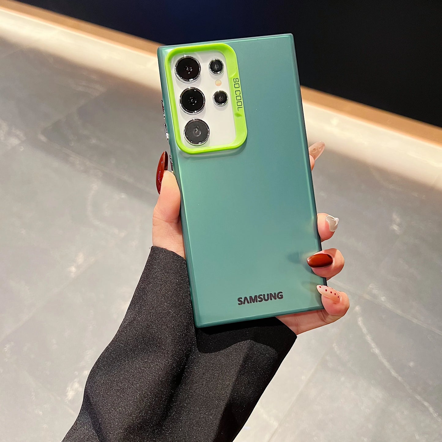 Matte Laser Case For Samsung Galaxy S25 S24 Ultra S23 S22 S21 Plus S20 FE Note 20 A54 A34 A14 A73 A53 A52 A71 Shockproof Cover