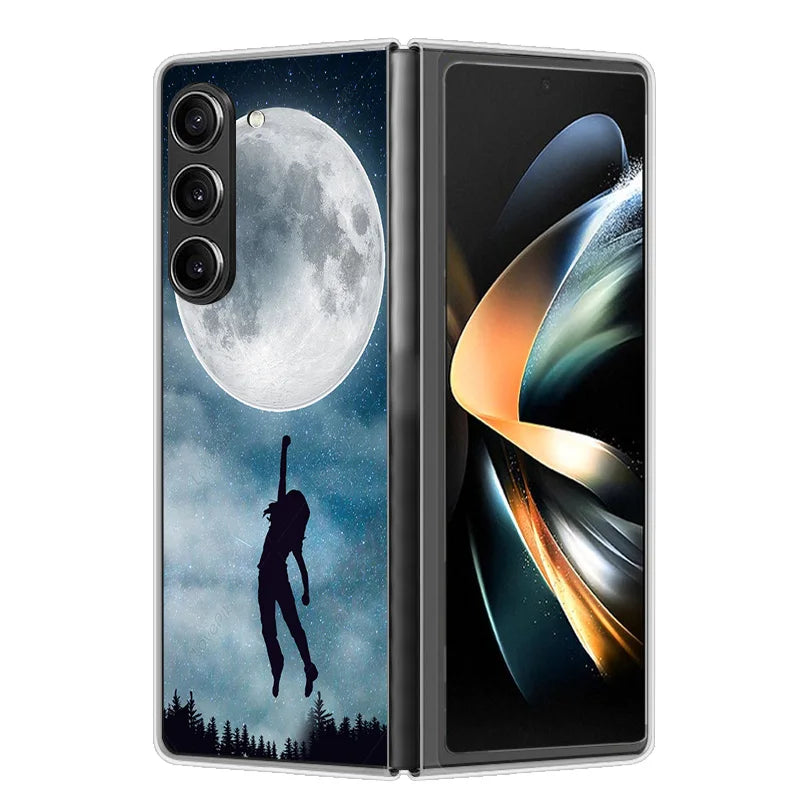 Case For Samsung Galaxy Z Fold 6 Cover Shockproof Hard Plastic PC Cases For Samsung Z Fold6 Fold 6 5G Fundas Cute Painted Bumper