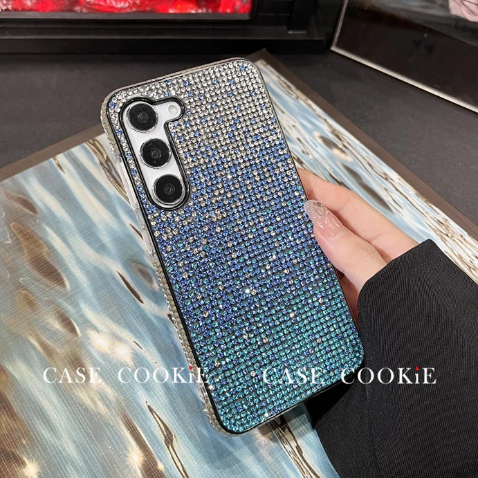 Luxury Bling Full Shinny Diamond Case For Samsung S23 S24 S25 Ultra S25 Plus S25 S24 S23 S22 S21 S20 Note20 Ultra Glitter Cover