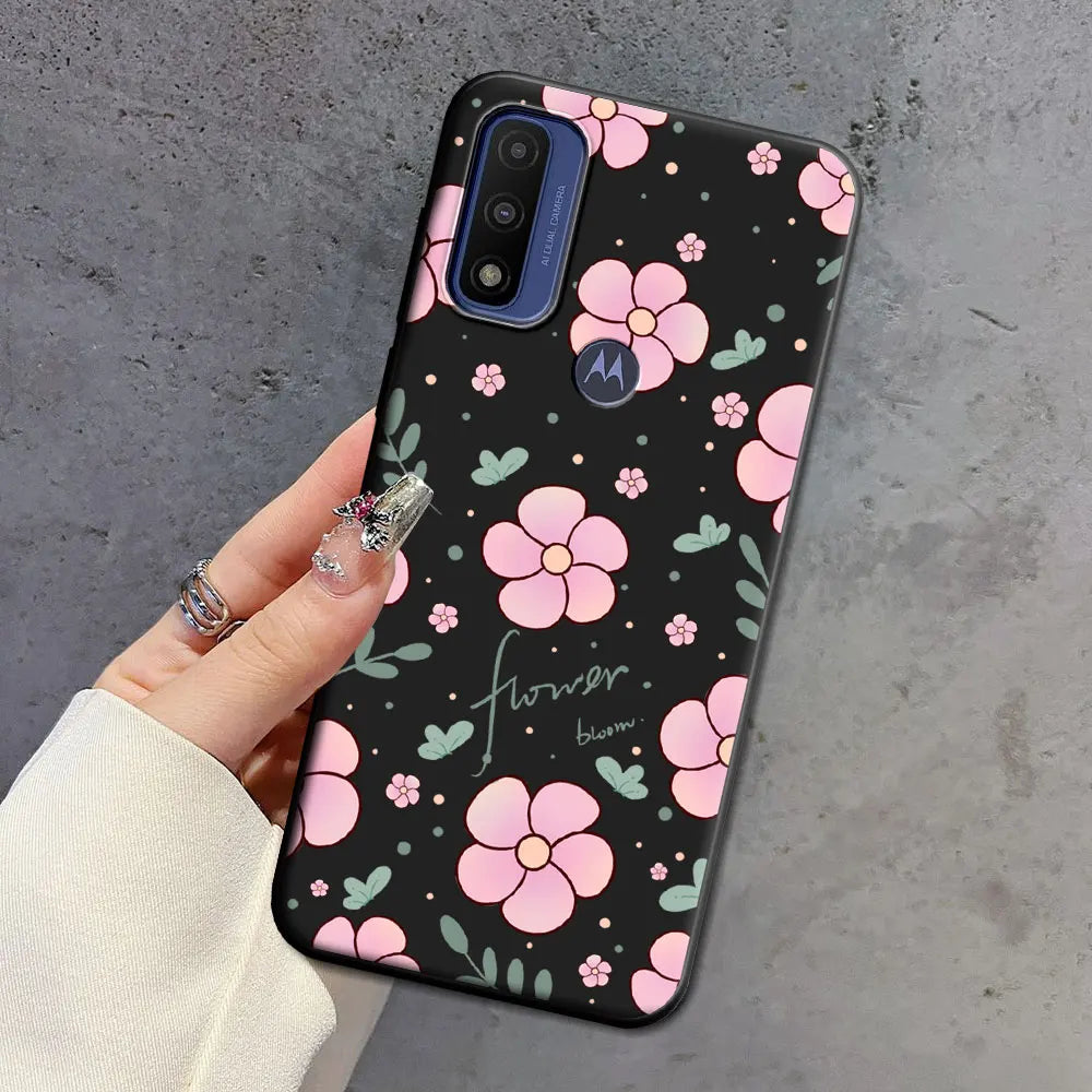 For Moto G 5G Plus G Power Pure Case Soft Silicone Beauty Floral TPU Phone Case For Motorola Moto G 5G 2022 2024 Back Cover