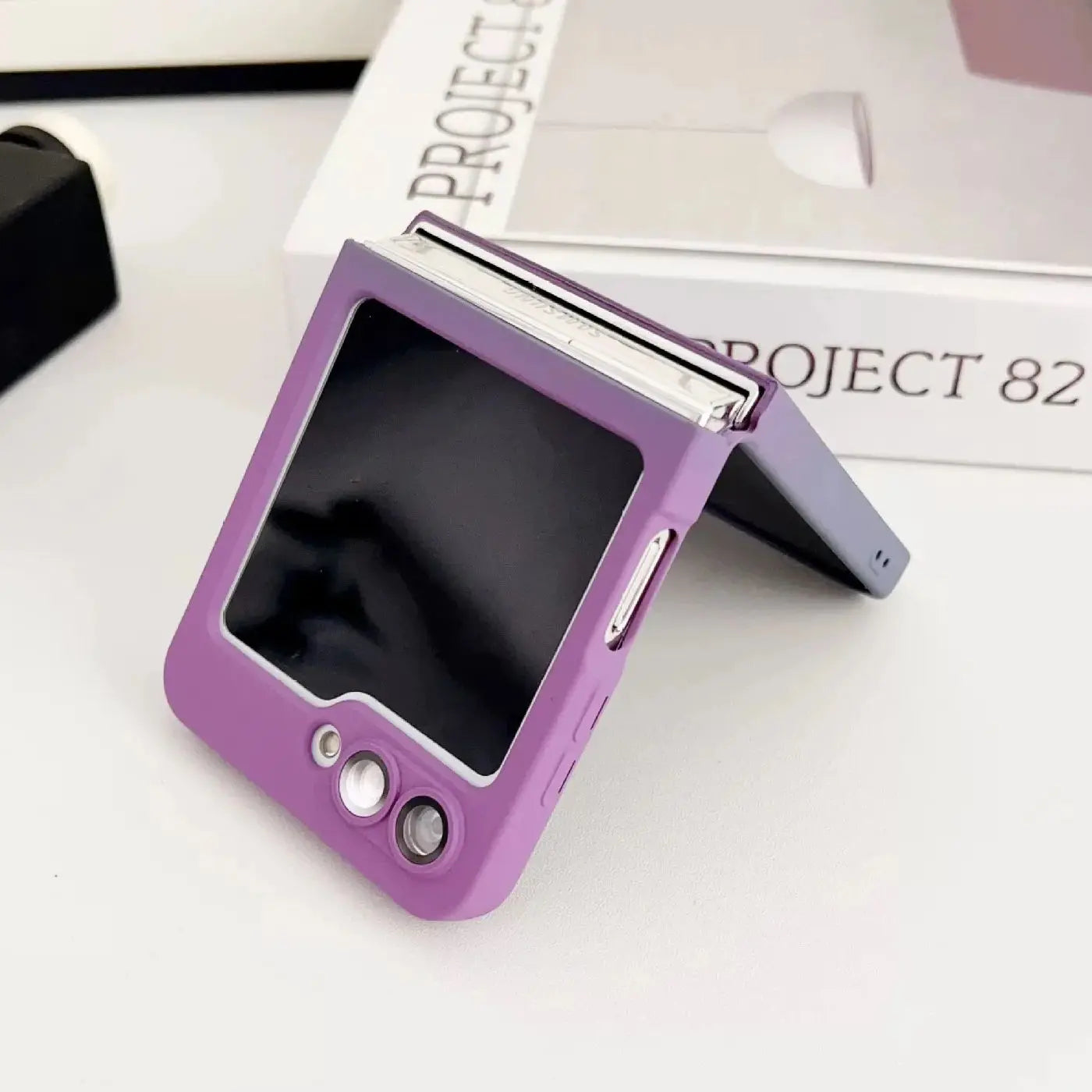 Gradient Dual Color Magnetic Soft Case For Samsung Galaxy Z Flip 6 5 4 3 For Magsafe Lens Film Protection Wireless Charge Cover