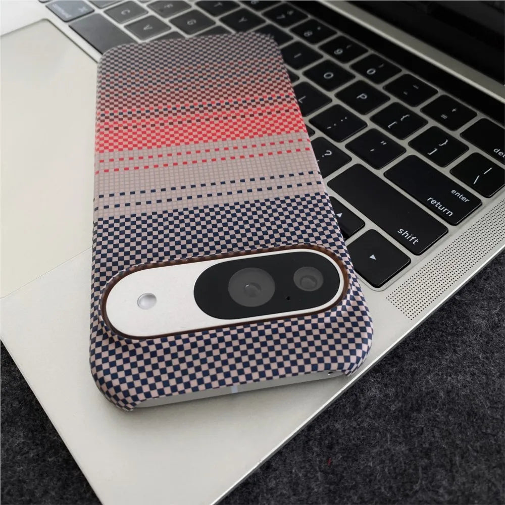 Ultra Thin Magnetic Carbon Fibre Texture Case For Google Pixel 9ProXL 9 8 7 Pro For Magsafe Wireless Charge Shockproof PC Cover