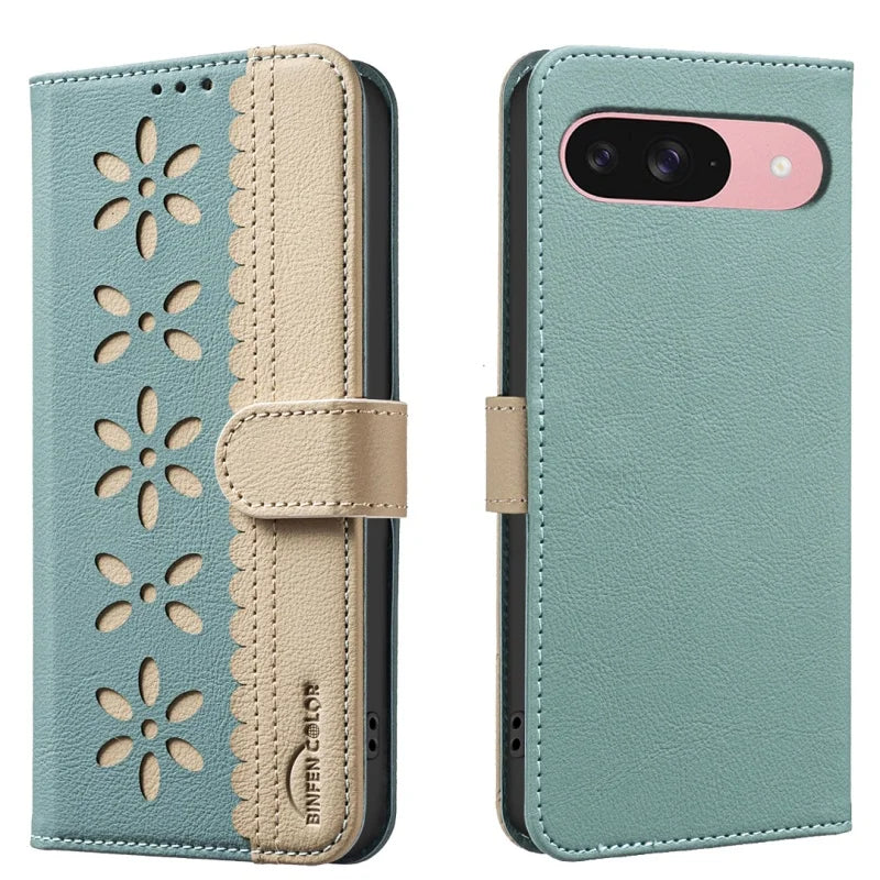 Colorful Flowers Wallet Card Holder Magnetic Leather Case for Google Pixel 10 9 Pro XL 8 8A Pixel9 Pixel8 Flip Purse Phone Cover