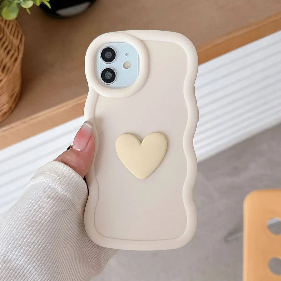 Moto 53 G23 G13 G20 G30 G04S Love Heart Candy Wavy Silicone Case For Motorola Moto G54 G84 5G G82 G52 G22 G32 G24 G34 Soft Cover