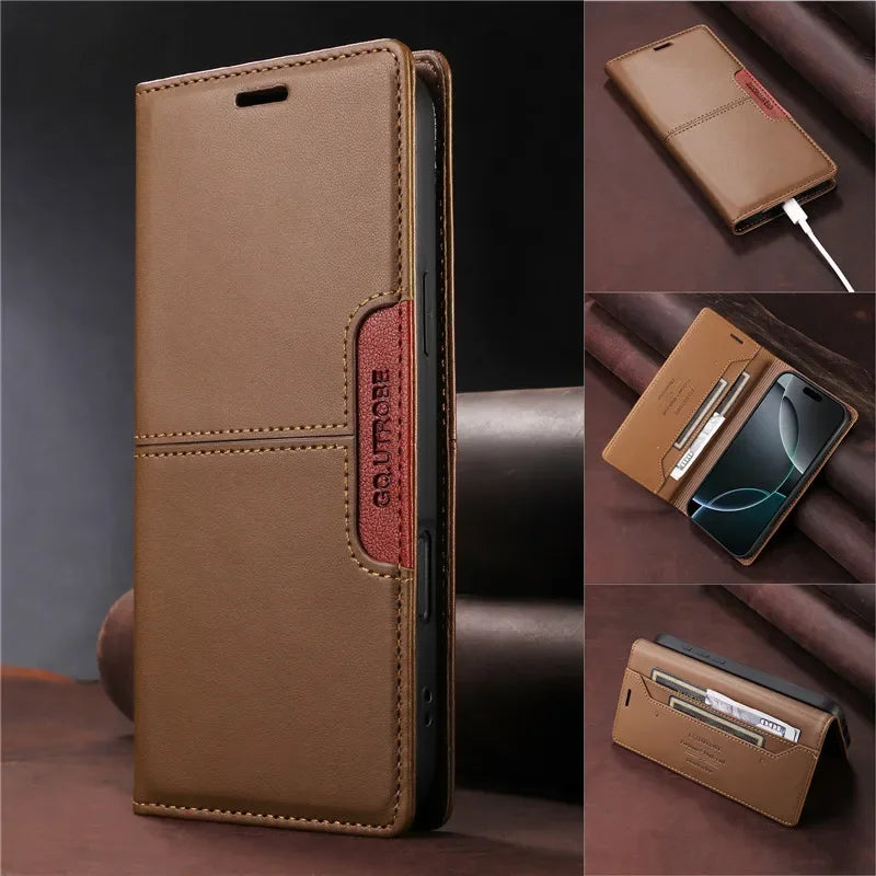 Magnetic Wallet Anti-theft Leather Case For Google Pixel 9a 9 Pro XL 8a 7a Pixel8a Pixel9a 5G Card Holder Phone Book Flip Cover