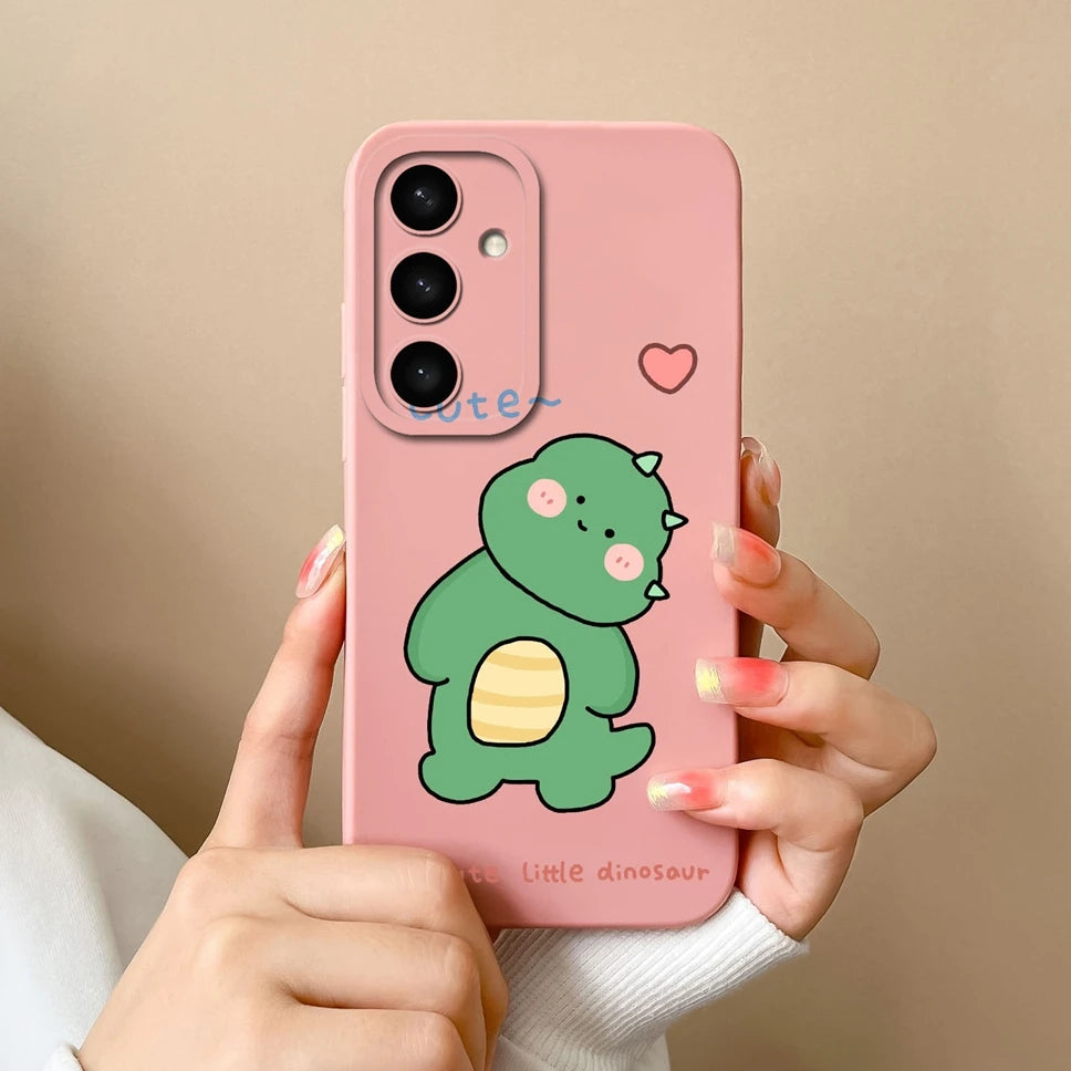 For Samsung Galaxy S25 Ultra Plus 5G Phone Case Cute Dinosaur Protective Back Cover For SamsungGalaxy S 25 Ultra + Funda Capa