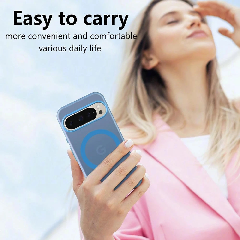 For Google Pixel 9A 9 Pro XL Magsafe Case Cute Translucent Candy Color Matte Magnetic Shockproof Cover for Google 8A 8 9 Pro XL