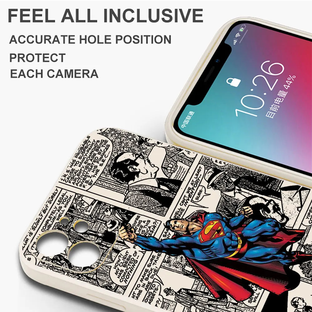 Case for Samsung Galaxy S21 Plus S23 Ultra 5G S20 FE S24 Ultra S22 S22 S-Super-man Comics Soft Cases Shockproof Silicone Cover