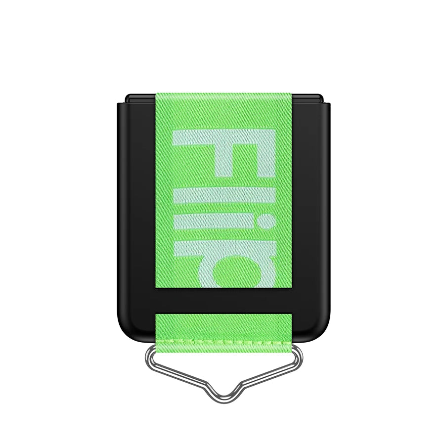 Fashion Hand Strap Phone Case For Samsung Galaxy Z Flip 6 5 4 ZFlip 3  Ultra Thin Hard Plastic Cover Wristband Ring Fundas Coque