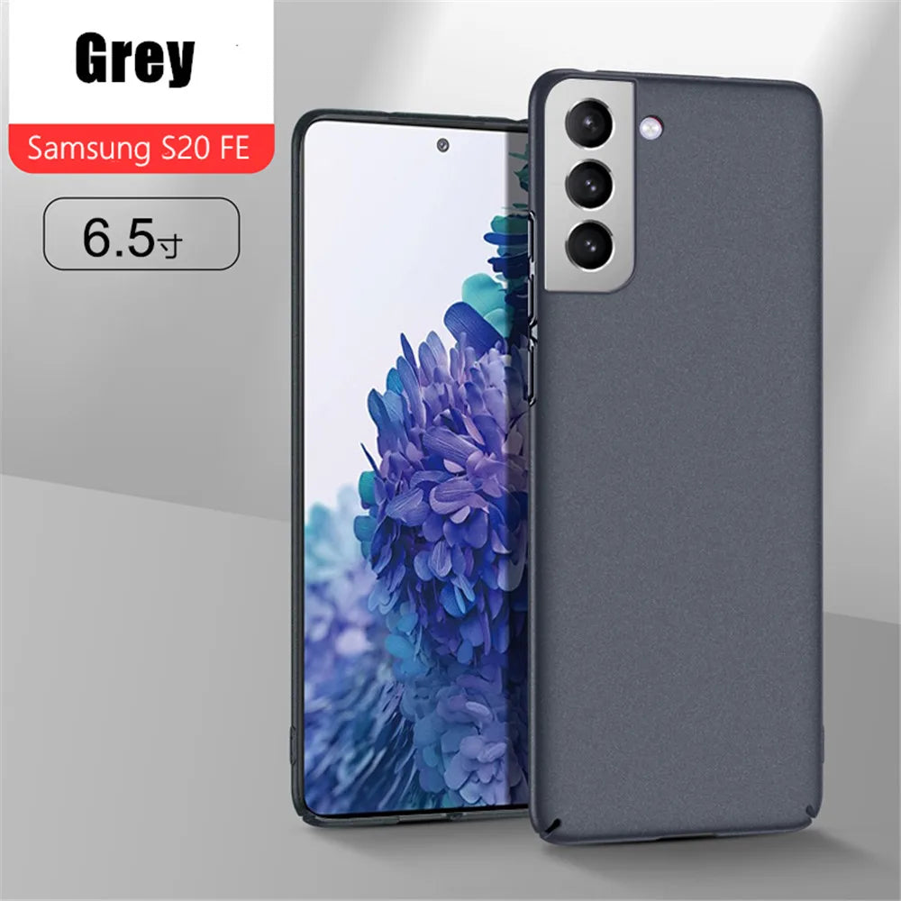 Luxury Thin Matte Sandstone Case For Samsung Galaxy S25 S24 S23 S22 S21 Ultra S20 FE Note 10 20 Plus Hard PC Shockproof Capa