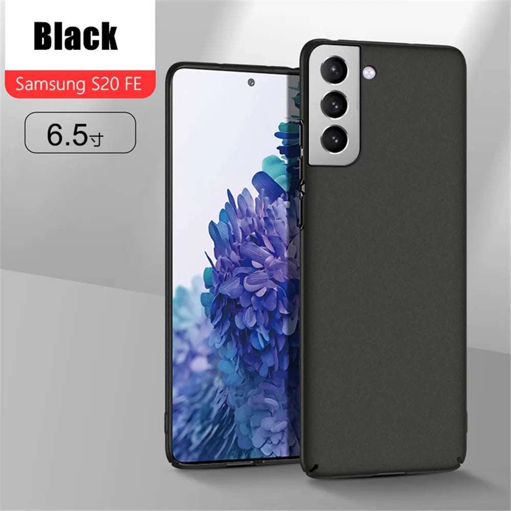 Luxury Thin Matte Sandstone Case For Samsung Galaxy S25 S24 S23 S22 S21 Ultra S20 FE Note 10 20 Plus Hard PC Shockproof Capa