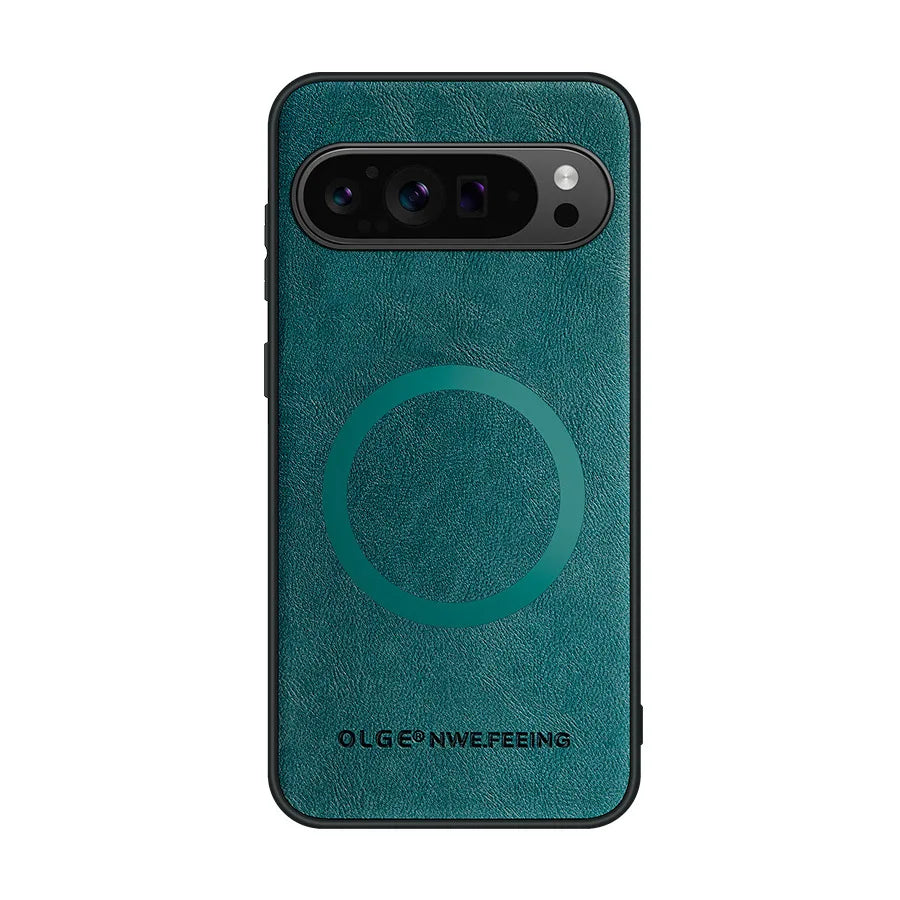 Magnetic Case For Google Pixel 10 9 8 11Pro XL 10A 9A 8A For Magsafe Wireless Charge  Leather Protective Shockproof Phone Case