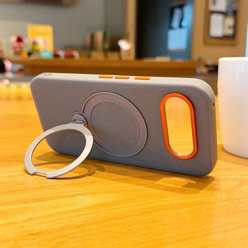 Metal Magnetic Ring Holder Red Lens Ring Raised Protective Lens Case For Google Pixel 10A pixel 10 Pro XL pixel10 Protect Cover