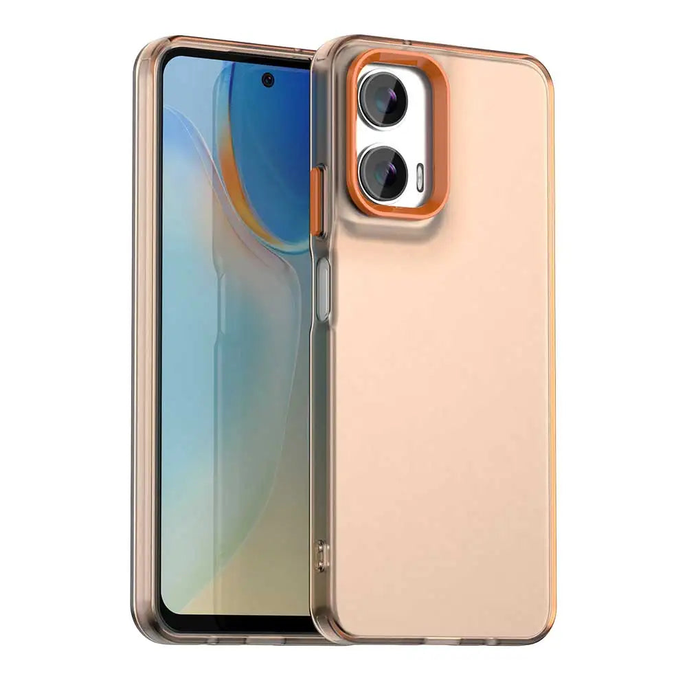 For Motorola Moto G35 5G Case Matte Candy Translucent Case For Moto G35 G 35 MotoG35 Camera Lens Protection Cover