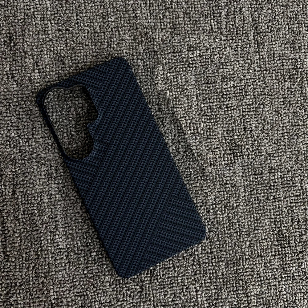 Kevlar Twill Striped Magnetic Frosted Phone Case for Samsung S26 S25 S24 Plus S23 Ultra Wireless Charge Carbon Fiber Thin Cover