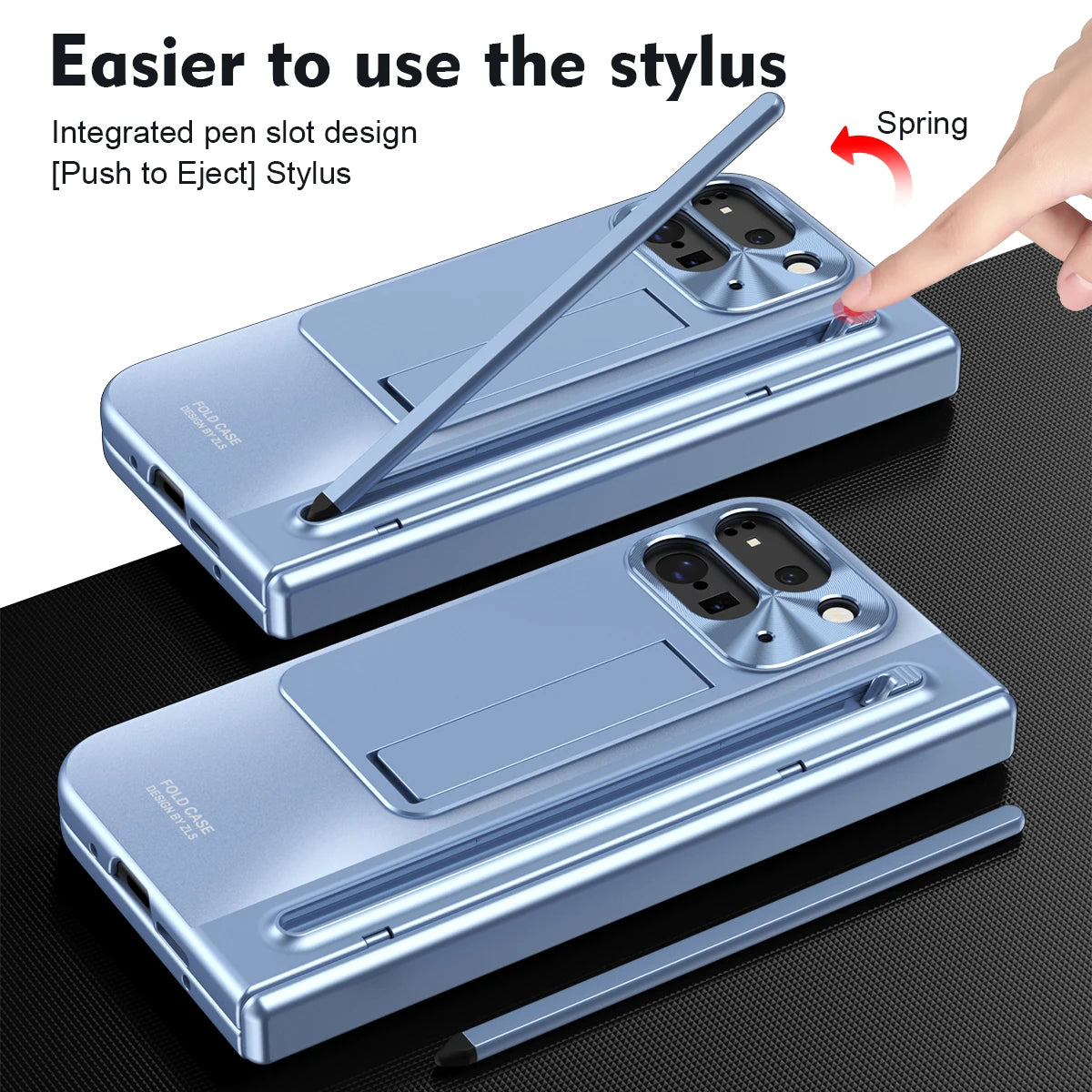 360 Full Protection Hinge Case For Google Pixel 10 9 Pro Fold 2 With Touch Pen Tempered Folding Cover For Samsung Z Fold 6 5 4