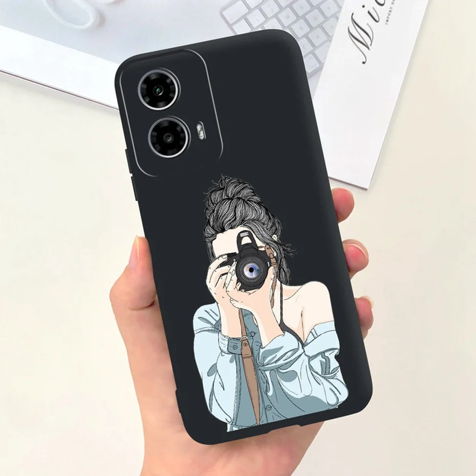 Cute Pattern Phone Case For Motorola Moto G24 G34 4G 5G Soft Silicon Protective Cover For MOTO G24 G34 Bumper