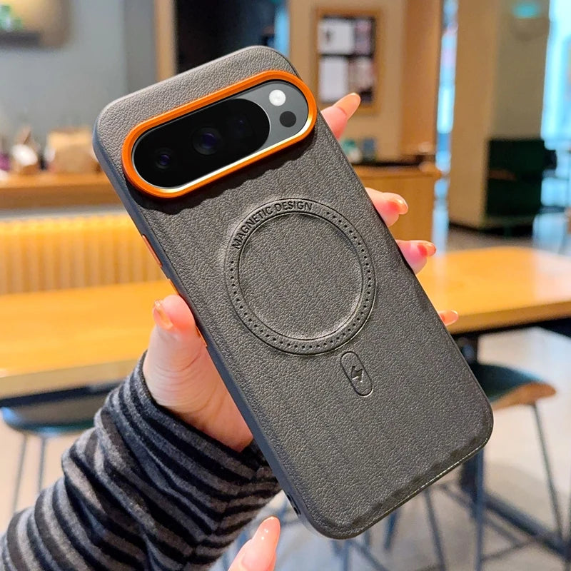 For Google Pixle 10 Pro XL, 9 Pro XL Magnetic Case ELVEV Shockproof Hard PC + Soft TPU Lightweight Phone Cover