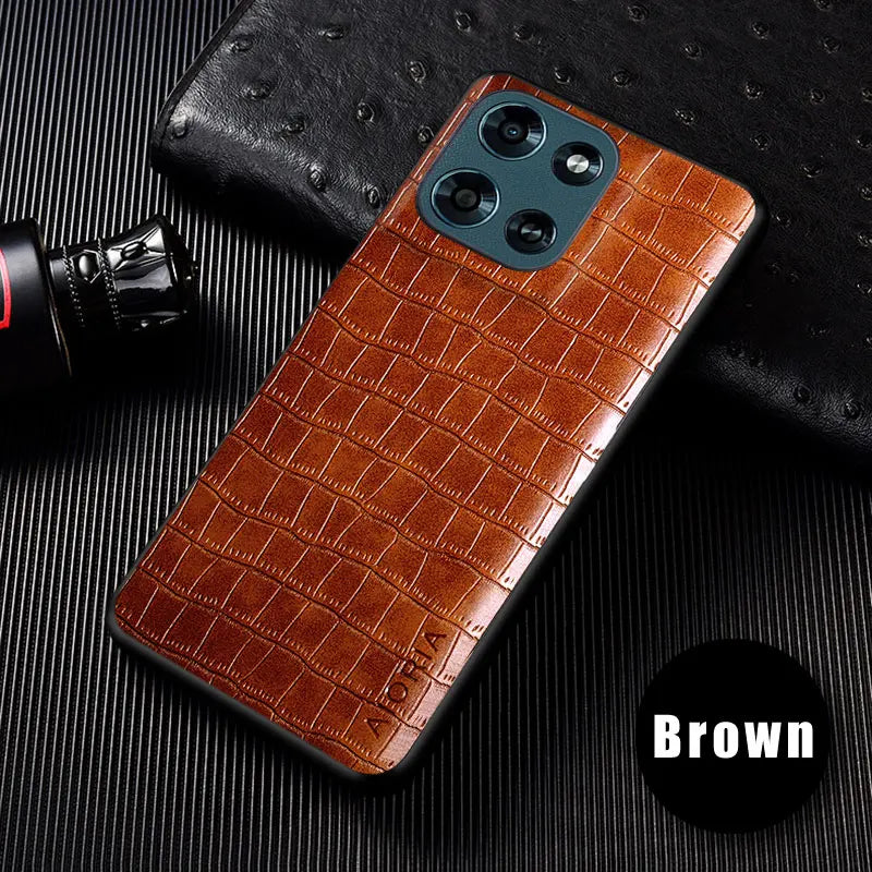Luxury Crocodile Leather Case For Motorola Moto G86 G67 G57 G06 Power G Play 2026 Slim Fit Back Cover for Moto G 2026 case