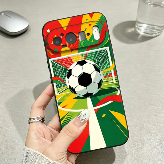 Case for Google Pixel 10A 6 7 8 Pro 9a 8a 6a 7a 10 9 Pro XL Funda Phone Cover Soccer Goal