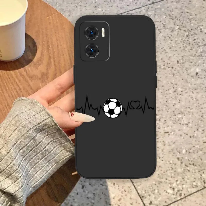 Creative Football Design For Motorola Moto Edge G85 G72 G35 G34 G32 G31 G24 G13 E14 G04 50 4G 5G Liquid Phone Case Cover