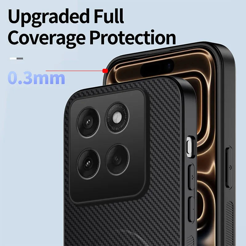 Luxury Carbon Fiber Texture Magnetic Case For Motorola Moto Edge 70 60S 50 Neo Ultra Fusion Pro Anti-fall Foldable Stands Cover