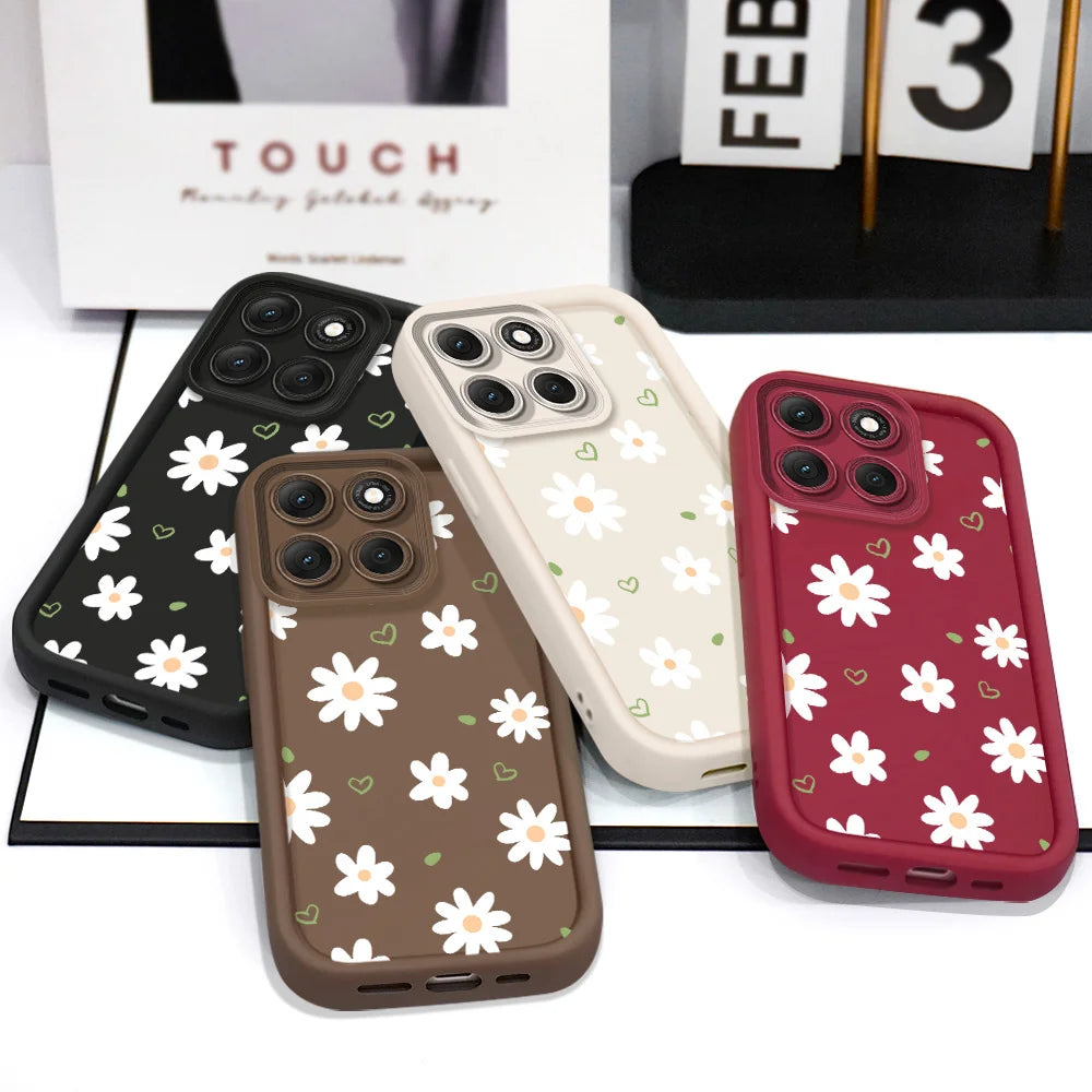 Floating Daisies Phone Case For Motorola G86 G85 G84 G75 G60 G56 G54 G53 G52 G35 G34 G32 G30 G24 G22 G15 4G 5G Staircase Soft Co