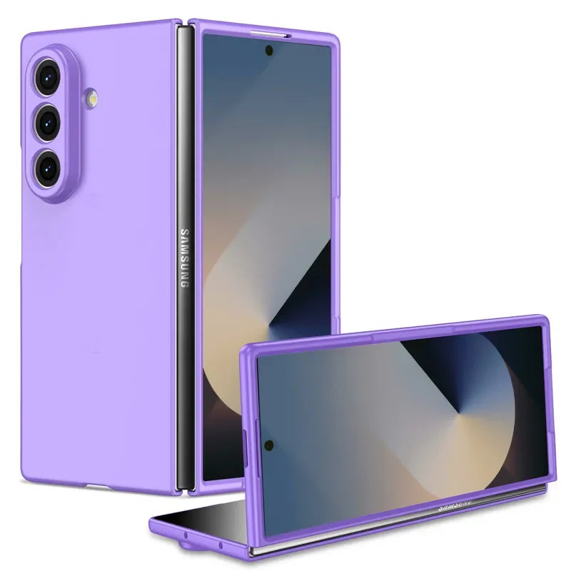 New Ultra Thin Phone Cases for Samsung Galaxy Z Fold 7 6 5 4 3 Fold7 Skin Feel Lightweight Hard PC Shockproof Protector Cover