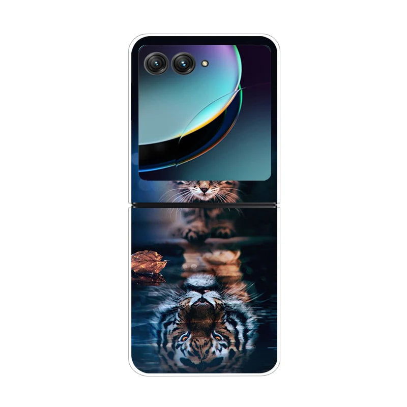 For Motorola Razr 50 Ultra Case Cute Transparent PC Hard Case Back Cover For Moto Razr 50 Ultra Phone Coque 50Ultra Plus Capa