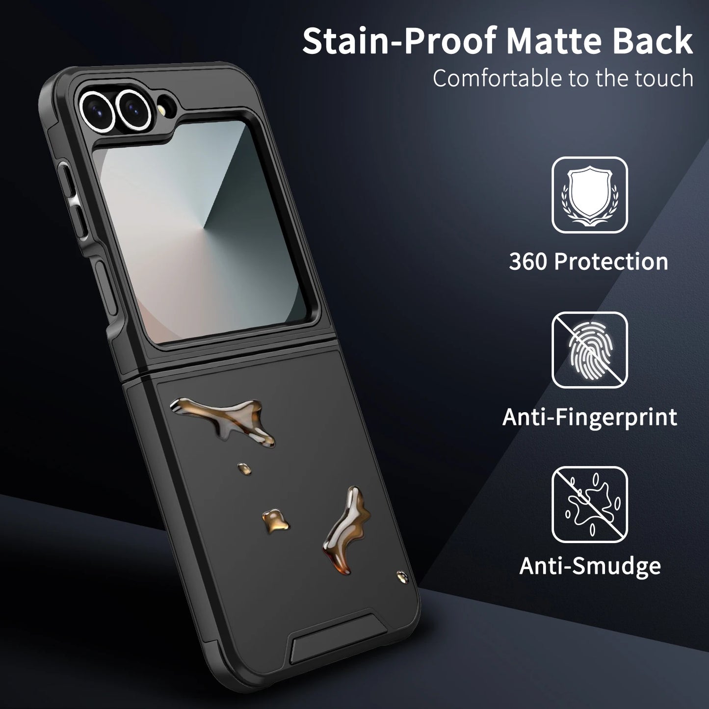 Luxury Original Slim Matte Protection Phone Case for Samsung Galaxy Z Flip 7 6 5 4 For armor Hard Shell Protect Shockproof Cover