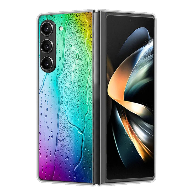 Case For Samsung Galaxy Z Fold 6 Cover Shockproof Hard Plastic PC Cases For Samsung Z Fold6 Fold 6 5G Fundas Cute Painted Bumper