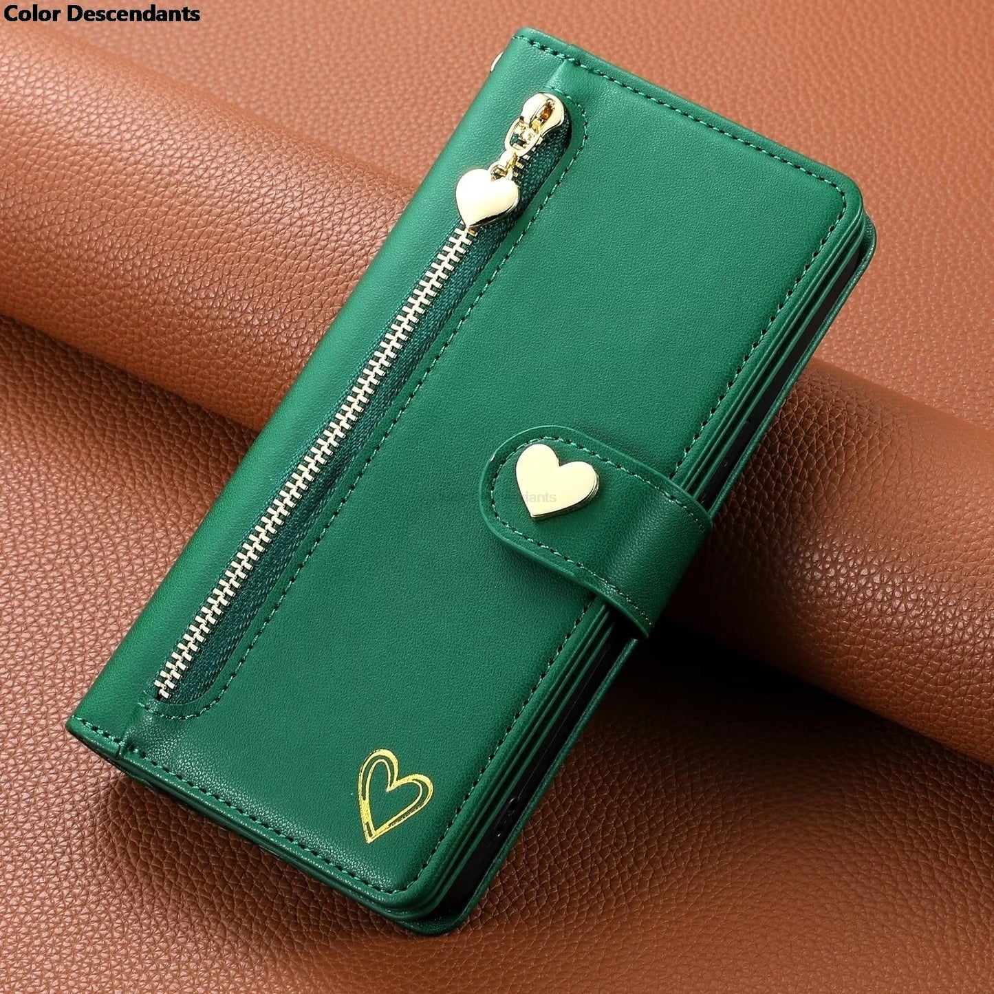 Luxury Flip Zipper Wallet Case for Moto Edge 40 Neo 30 Ultra 20 Fusion S30 X40 X30 Pro Multi 9-Card Leather Wrist Strap Cover