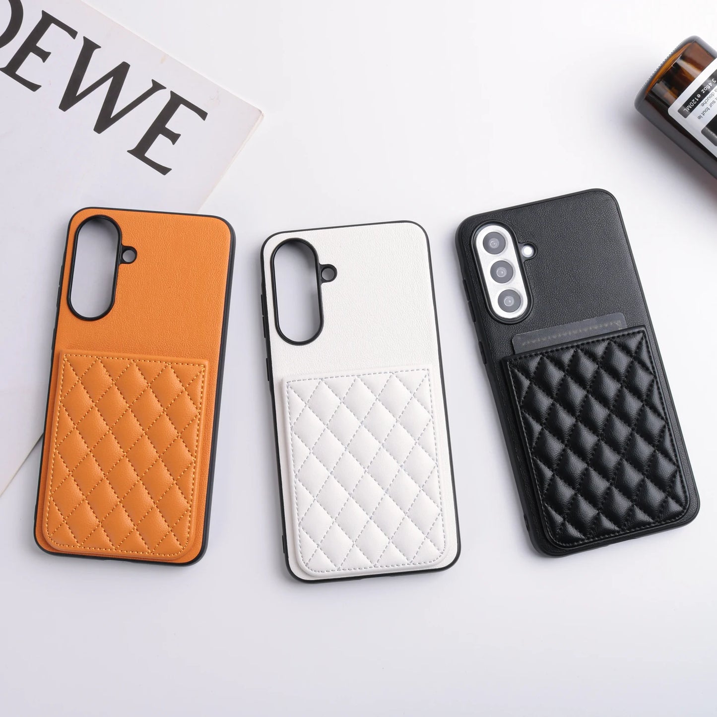 PU Leather Phone Case With Integrated Card Holder Coin Purse For Samsung for Galaxy 20 A15 A56 Note 9 A33 A90 A40 A35 A55 Holds