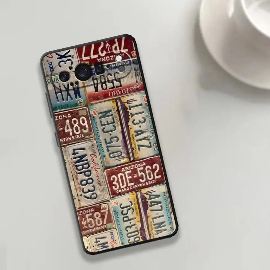Funda Phone Cover Case for Google Pixel 10A 9a 7a 8a 10 9 Pro XL 6 7 8 Pro 6a License Plate Design